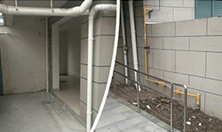 园区完成生活区3、4、5号楼雨污管道改造